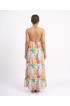Hand Painted Rayon Halter Dress Hand Painted Rayon Halter Dress